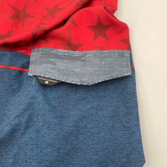 Ocean Current Boardshorts Board Shorts Swim Trunks Red Blue Grey NWT - 32 - Picture 8 of 12